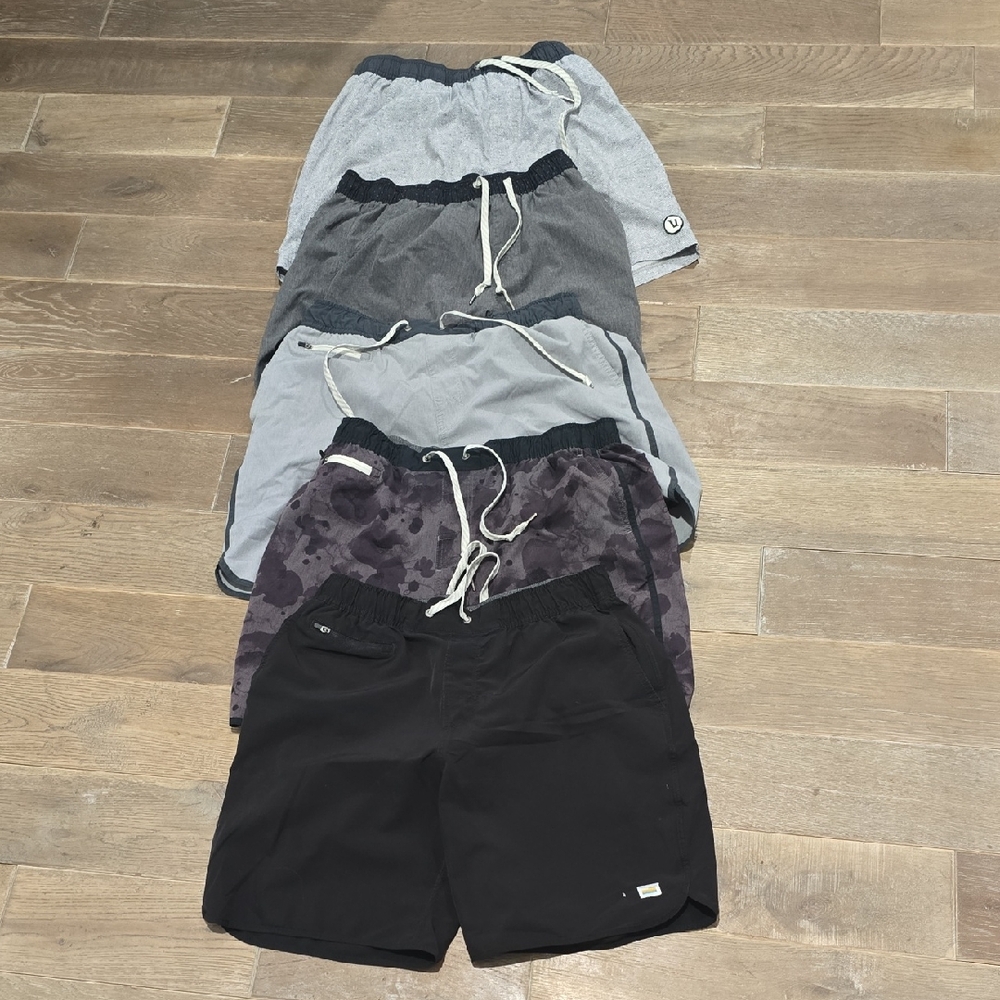 Five Men's Casual Drawstring Shorts - Mixed Neutrals